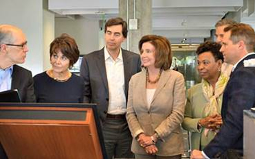 pelosi innovation nancy advancing american eshoo agenda autodesk congresswomen hosting barbara anna listening lee tour after