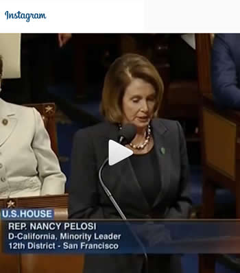Rep. Pelosi at House floor